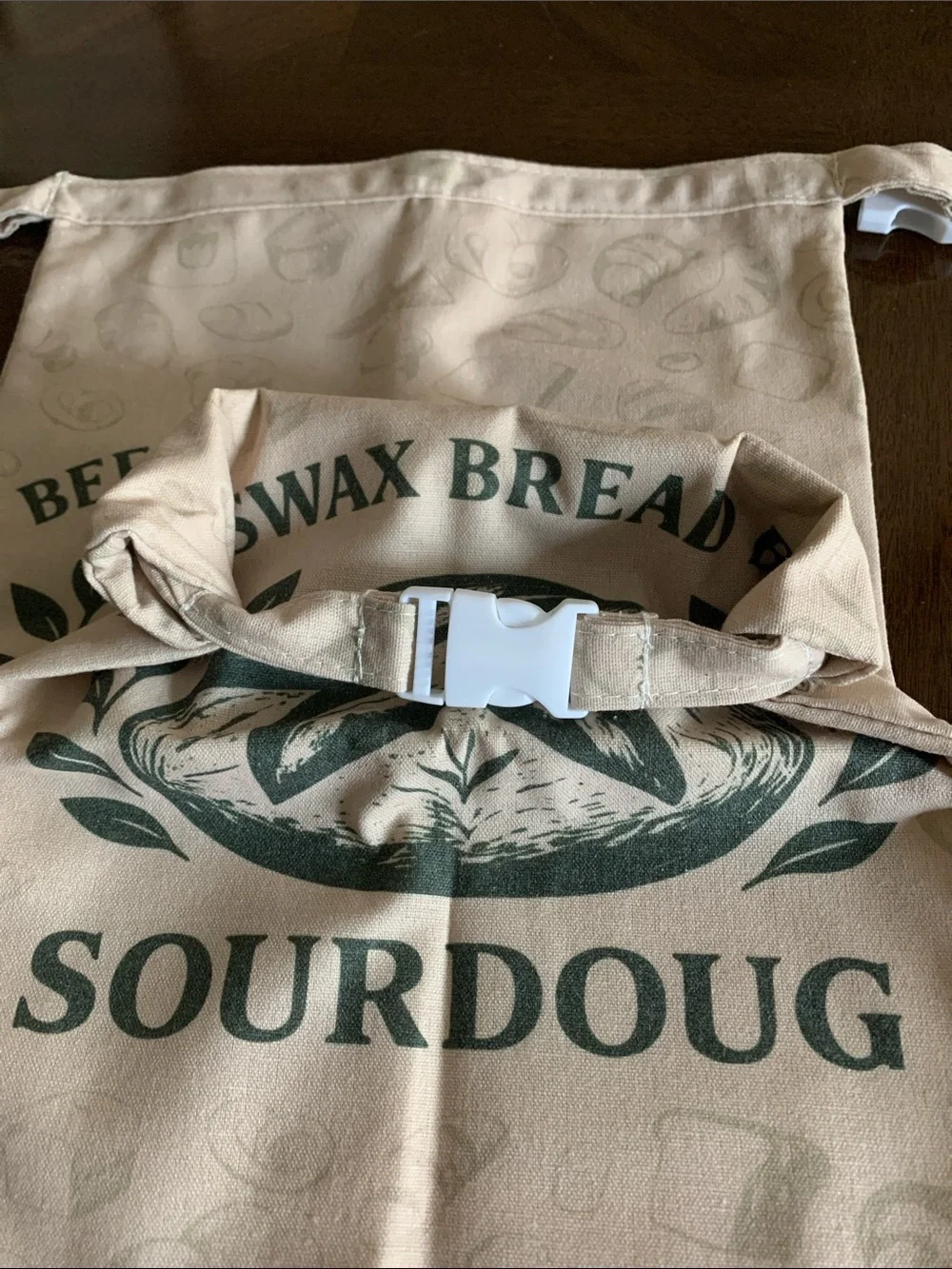 2 pack Organic Linen & Beeswax Large Sourdough Bread Bag & bowl cover NEW in Box